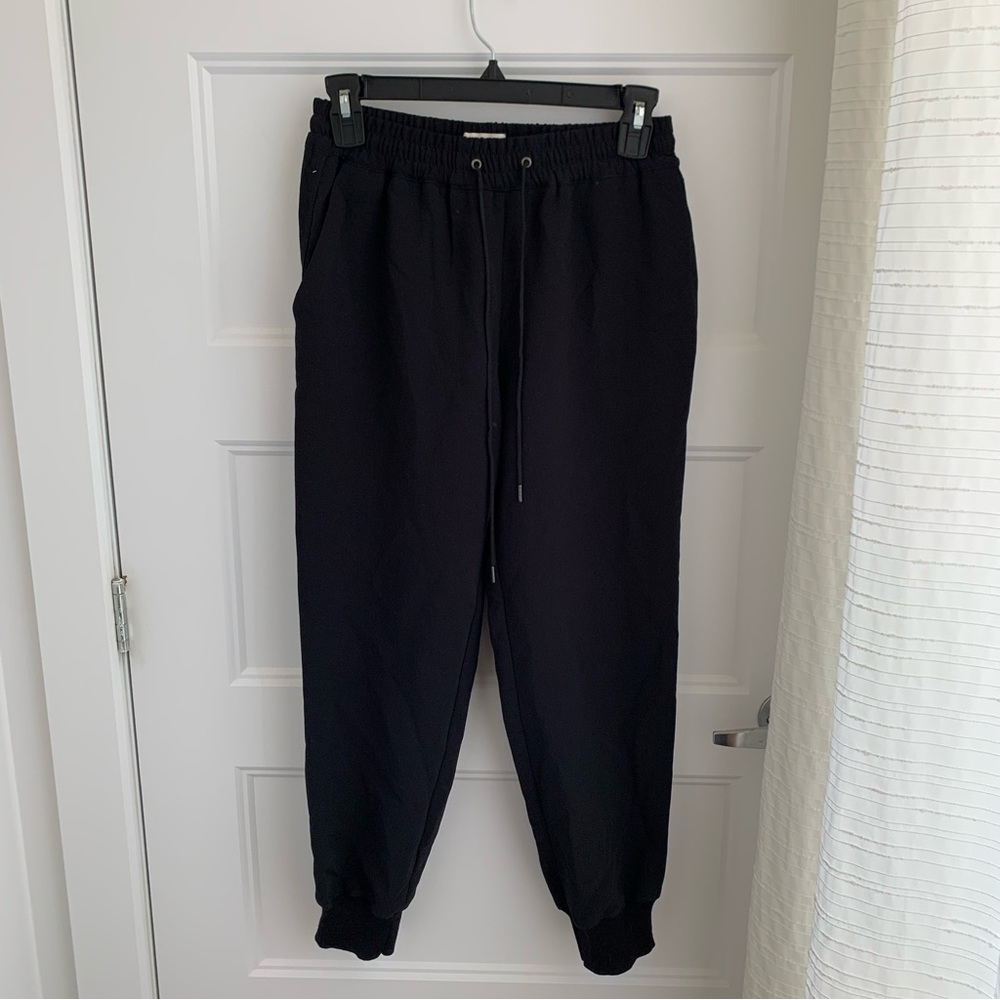 Wilfred crepe black jogger work pants